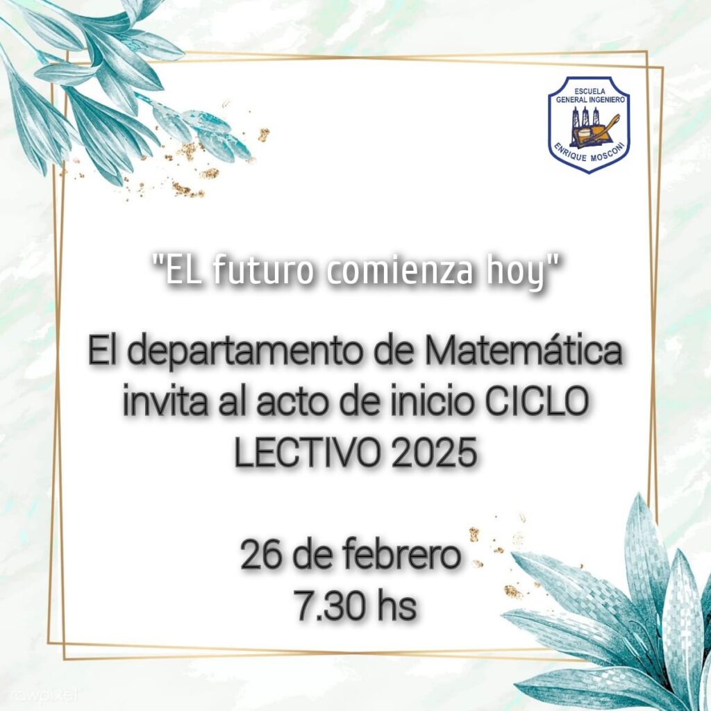 Acto de Inicio de Ciclo Lectivo 2025