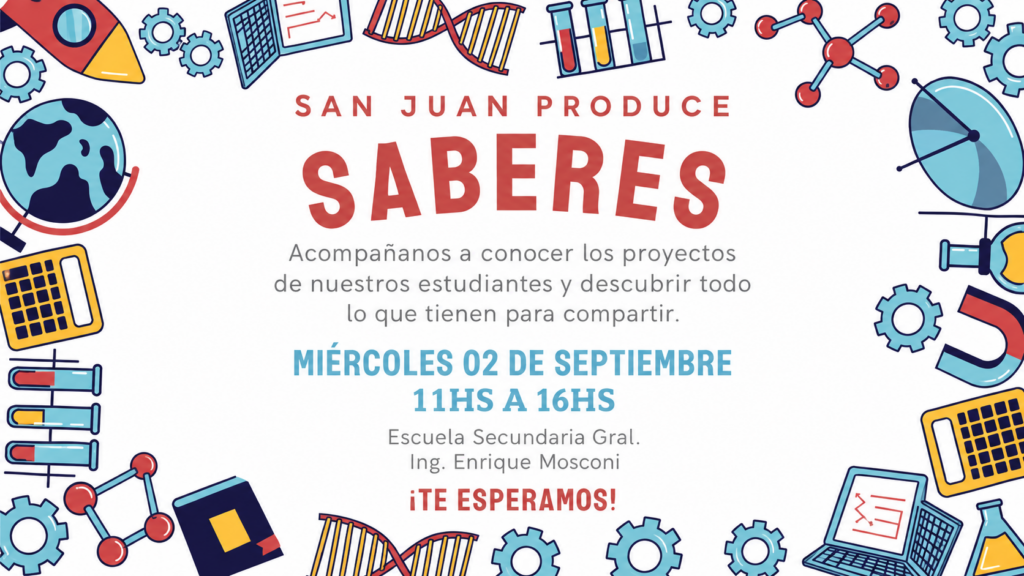 42 proyectos, una sola escuela: la Mosconi en “San Juan Produce Saberes 2026”